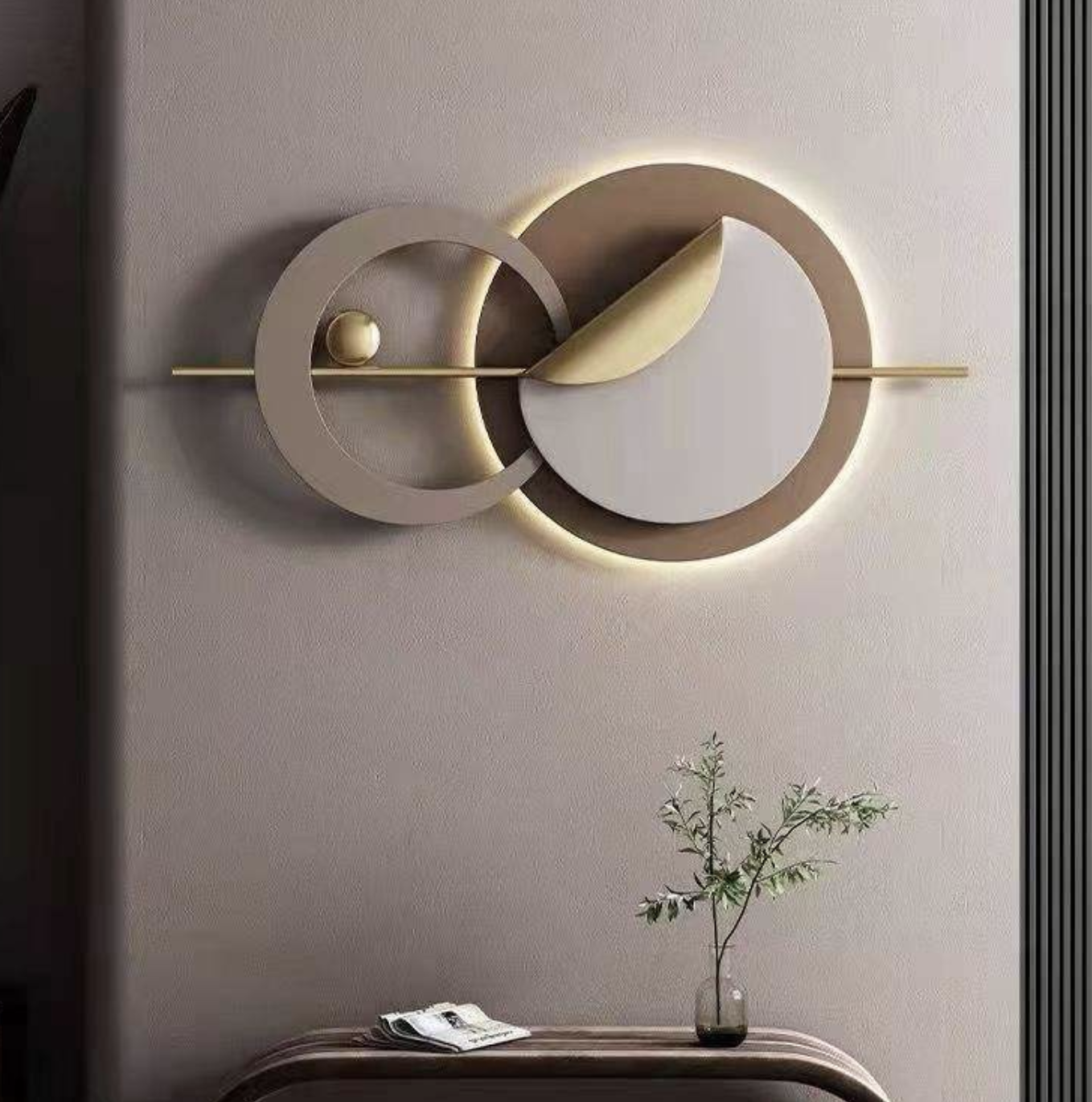 LED Backlit Decorative Wall Mirror – Modern Illuminated Accent for Home