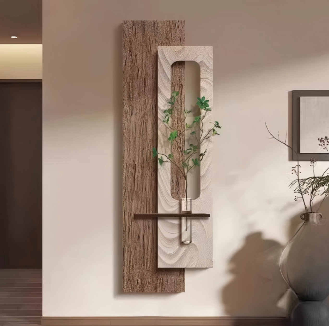 Modern Minimalist Green Entryway Console Table – Stylish Contemporary Accent