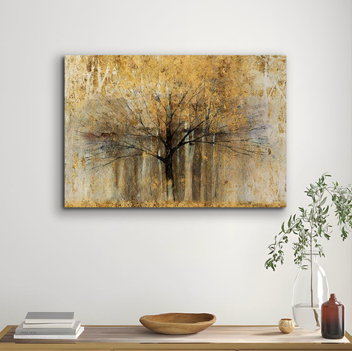 Vintage Landscape Canvas Wall Art – Timeless Scenic Painting for Elegant Interiors