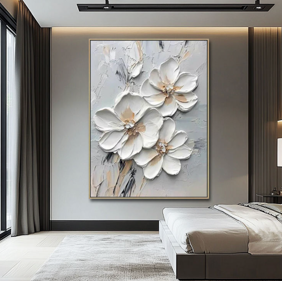 Handmade Plaster Abstract Wall Art – Textured Minimalist Decorative Artwork
