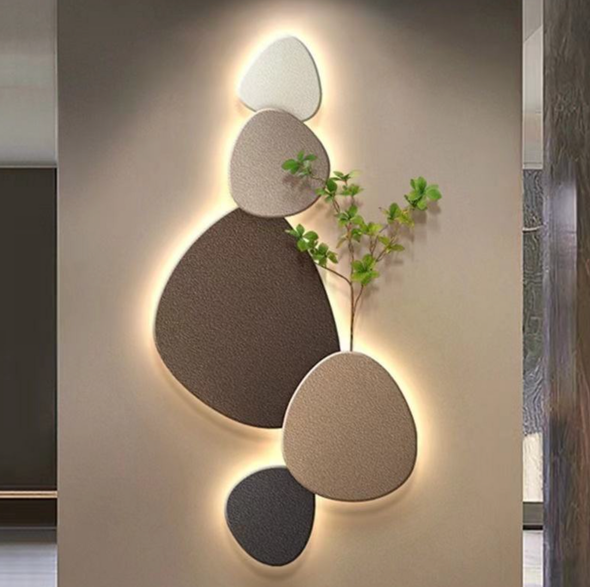 Modern Stone Running Horse Wall Art – Sculptural Entranceway Statement Décor