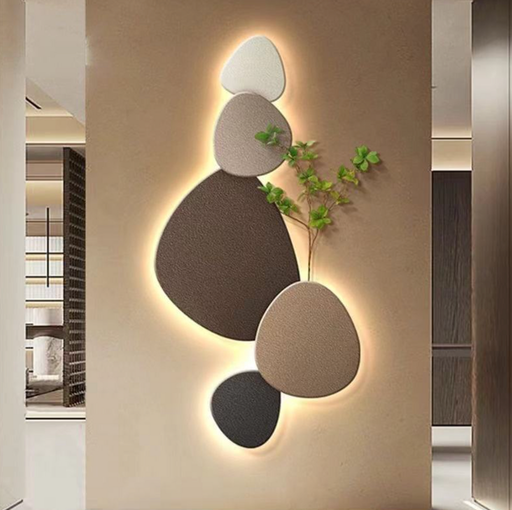 Modern Stone Running Horse Wall Art – Sculptural Entranceway Statement Décor